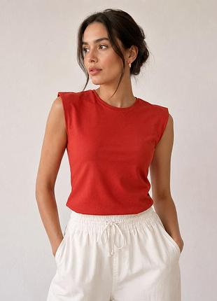 Трендова футболка zara "мускул ті" (з глибокими проймами)