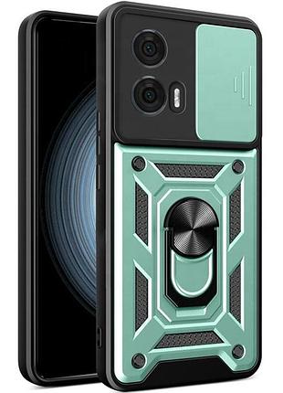 Чохол ummi camshield serge ring для motorola edge 50 fusion зелений / green