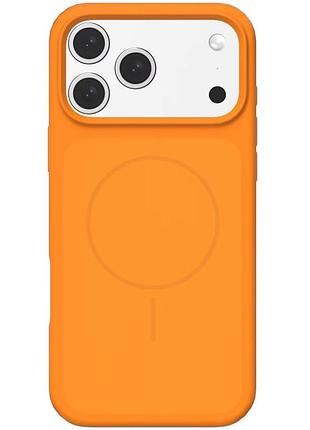 Чехол silk duo color (aa) no logo with magnetic fit для apple iphone 17 pro (6.3") orange