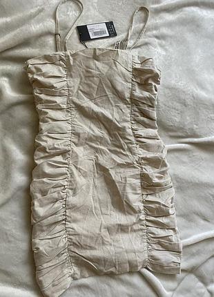 Сукня коротка льон