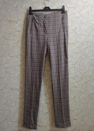 Теплі штани laura torelli classic трикотажні в клітинку