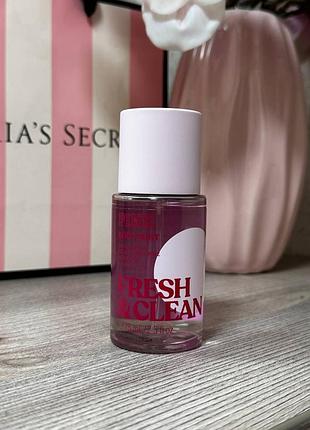 Мини спрей для тела victoria’s secret pink fresh &amp; clean mini body mist