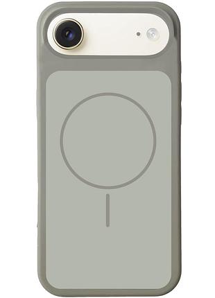 Чохол silk duo color (aa no logo) із magnetic fit (magsafe) для apple iphone 17 air (айфон 17 аїр), силіконовий двоколірний кейс