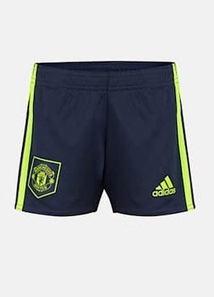 Спортивні футбольні шорти для тренувань для хлопчиків adidas manchester united манчестер юнайтед