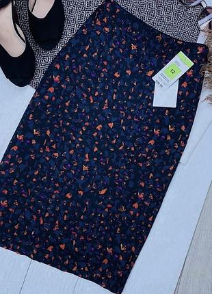 Нова літня спідниця marks&spencer m міді спідниця тонка спідниця олівець в абстрактний принт