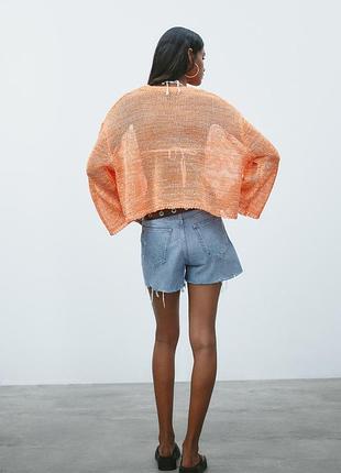 Топ вязаний, літній, zara новий світшот