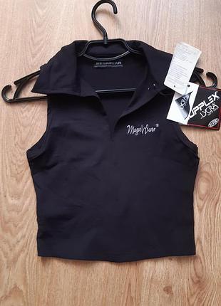 Топ-поло жіночий mega wear чорний м.