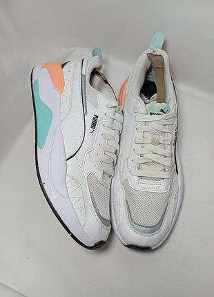Жіночі кросівки puma x-ray 2 square 37310817 white-aruba blue-black