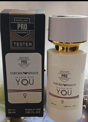 Женские духи in love with you, тестер pro 58 мл (оаэ)