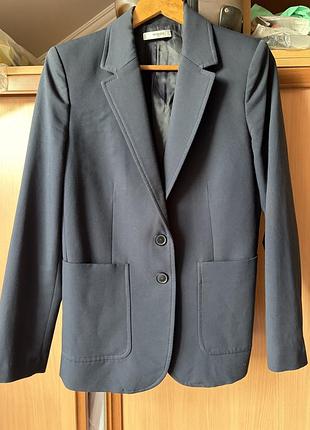 Mango suit темно синій подовжений жакет / блейзер р. 40 (us 8)