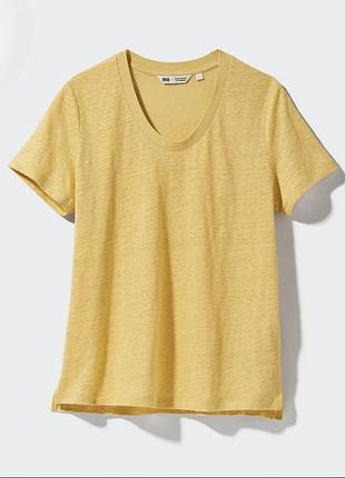Футболка льон uniqlo