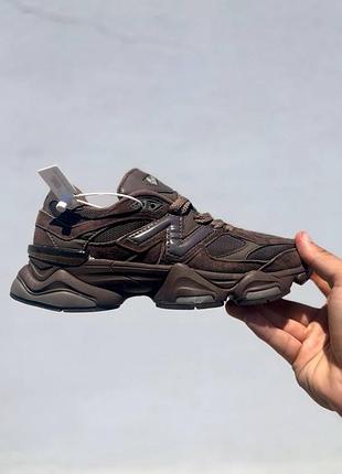 Мужские кроссовки new balance 9060 chocolate brown (41-46)