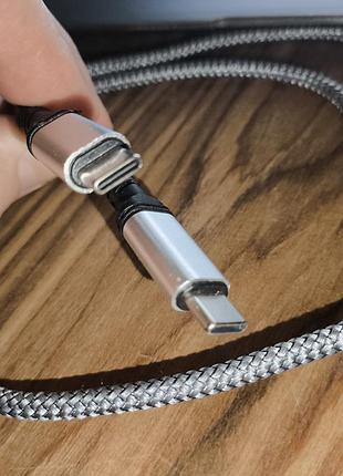 Уцінка! кабель usb type-c 1 метр сірий