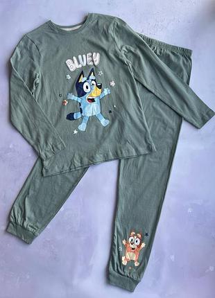 Пижама на мальчика демисезонная блуи и бинго primark р.92, 140 см