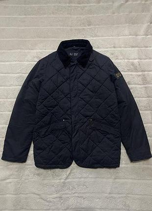 Armani jeans (m-l) vestes blazers bleu marine мужская куртка стеганая