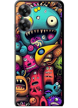 Чехол tpu на телефон realme note 60 cмешные монстры "5549b-3761-58250"