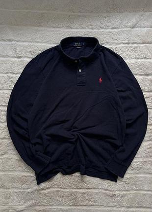 Polo by ralph lauren (l) custom fit 100% хлопок мужская регбийка лонг