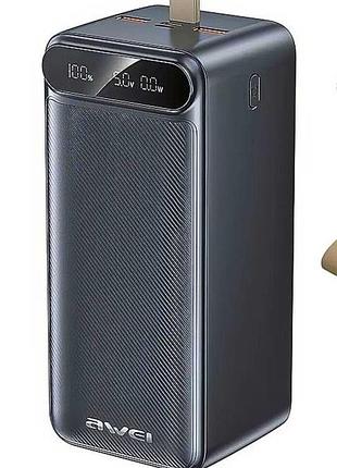 Павербанк 100000 mah awei p101k швидка зарядка / потужний повербанк power bank для роутера