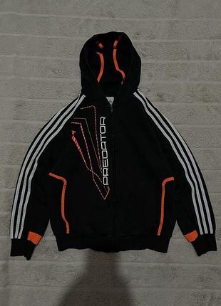 Adidas 13-14 год (l) детская на мальчика кофта худи зип оригинал