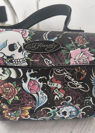 Ed hardy сумка череп стильна