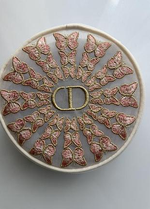 Косметичка dior з вишивкою «метелики»