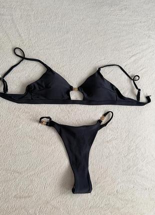 Купальник раздельный женский черный oysho calzedonia tezenis zara mango h&m stradivarius asos victoria secret