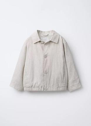Куртка сорочка zara  лляна