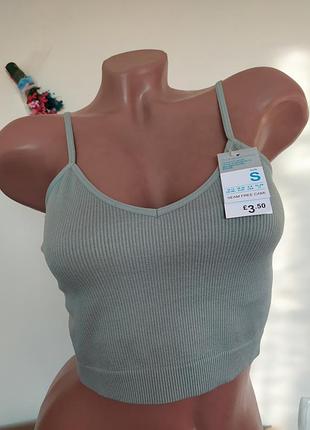 Новий топ в рубчик primark, eur 38/40, з нюансом