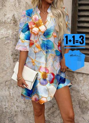 🥰 сукня в квітковий принт shein l