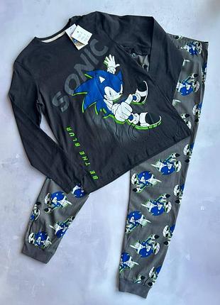 Пижама на мальчика демисезонная еж соник sonic primark р.140, 146, 170 см