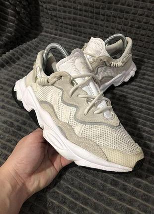 Adidas ozweego (38) 24-24.5см white кроссовки женские белые летние