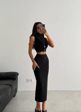 Спідниця максі чорна prettylittlething plt