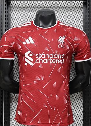 Футболка ліверпуль домашня 26/27 adidas червона ігрова футбольна форма adidas liverpool