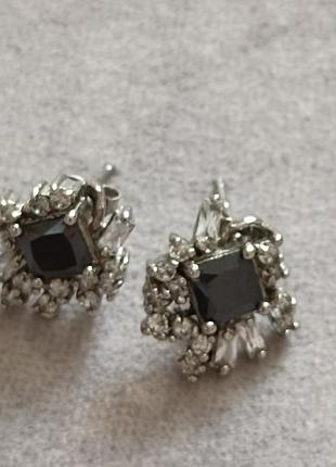 Серьги серебро 925 проба кюз, винтаж