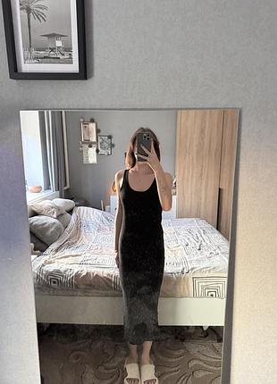 Чорна сукня h&m міді