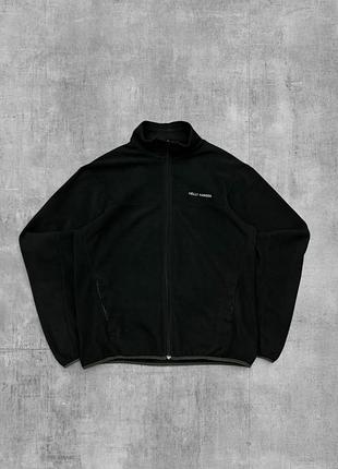 Фліс helly hansen оригінал чорна кофта чоловіча флісова куртка хеллі хансен олімпійка на замку