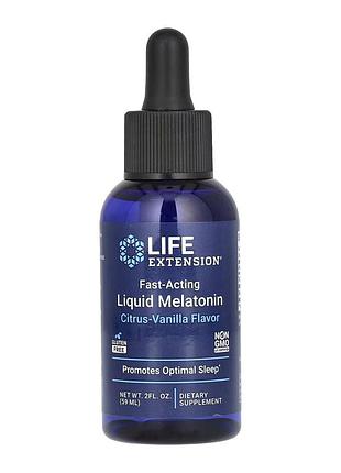 Fast-acting liquid melatonin (citrus-vanilla) - 2 fl oz