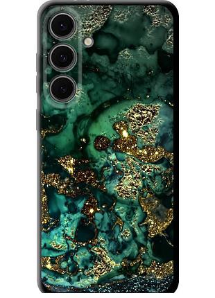 Чехол tpu на телефон samsung galaxy s24 fe мрамор золото богатство "5419b-3772-58250"