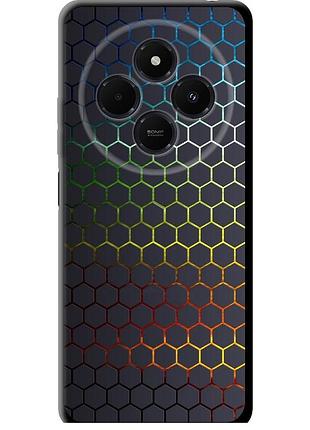 Чохол tpu на телефон xiaomi poco c75 соти, які переливаються "498b-3937-58250"
