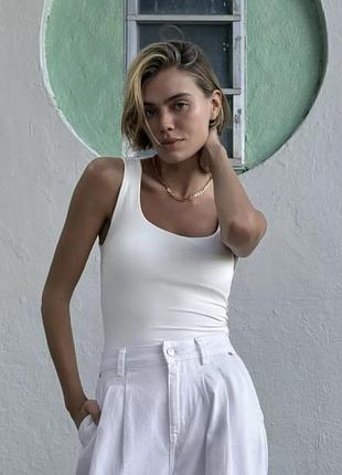Базова відома поліамідна майка від бренду zara розмір м можна s