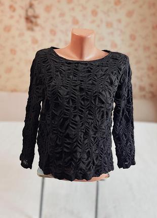 Wendy trendy топ із жатою вовняною тканиною зі складками