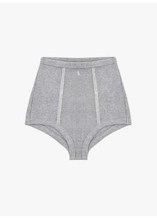 Grey ribbed boxer shorts  боксерки lessence studio