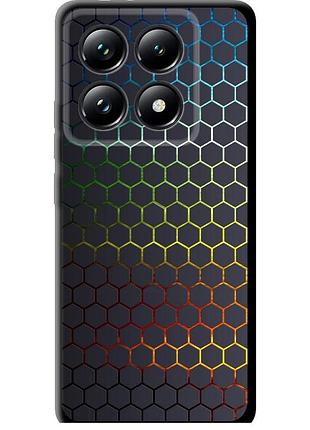Чохол tpu на телефон xiaomi 14t pro соти, які переливаються "498b-3806-58250"