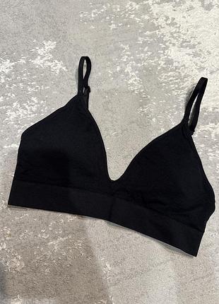 Топ, майка чорна  h&m xs/s
