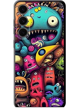 Чехол tpu на телефон samsung galaxy s24 fe cмешные монстры "5549b-3772-58250"