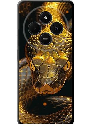 Чехол tpu на телефон xiaomi redmi 14c golden snake "6072b-3768-58250"