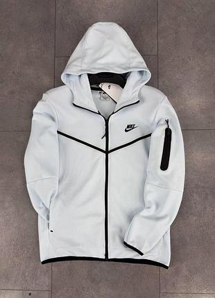 Кофта nike tech fleece білий колір xs