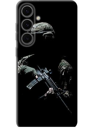 Чехол tpu патриотический на телефон samsung galaxy s24 fe защитник v3 "5226b-3772-58250"