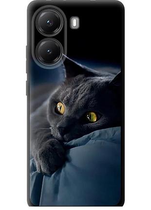 Чехол tpu на телефон xiaomi turbo 4 дымчатый кот "825b-4013-58250"