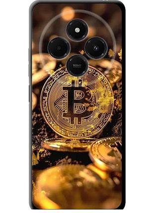 Чехол tpu на телефон xiaomi redmi 14r золотая лихорадка биткойна "6089b-3940-58250"